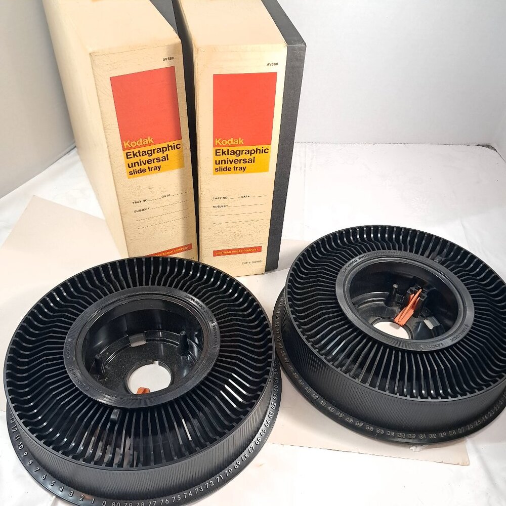 Kodak Slide Projector Ektagraphic Universal slide tray SET 2 AV680‎ 110-6699